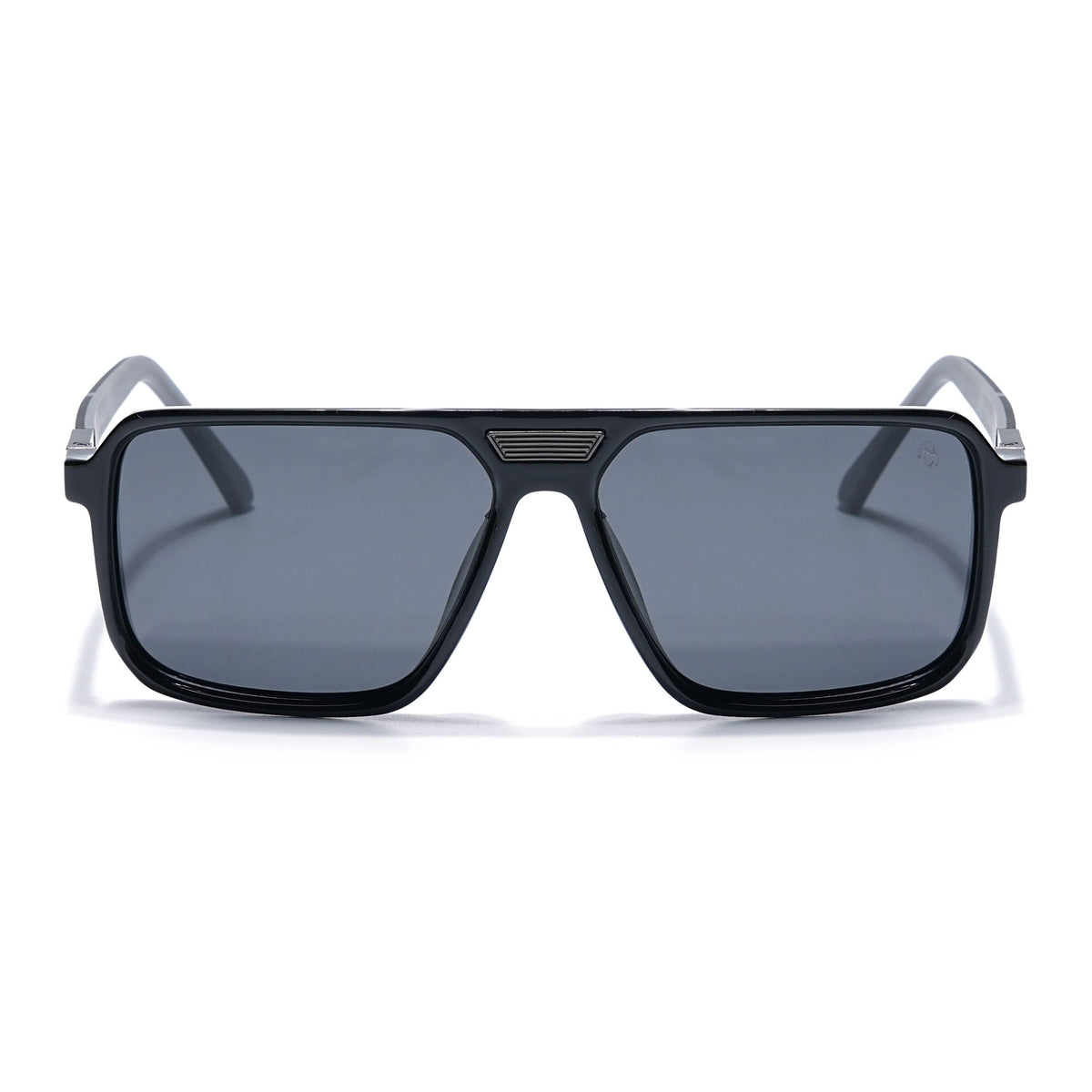 Eyejack Shine Black Square Sunglasses for Men and Women - Style 1115 - view 4