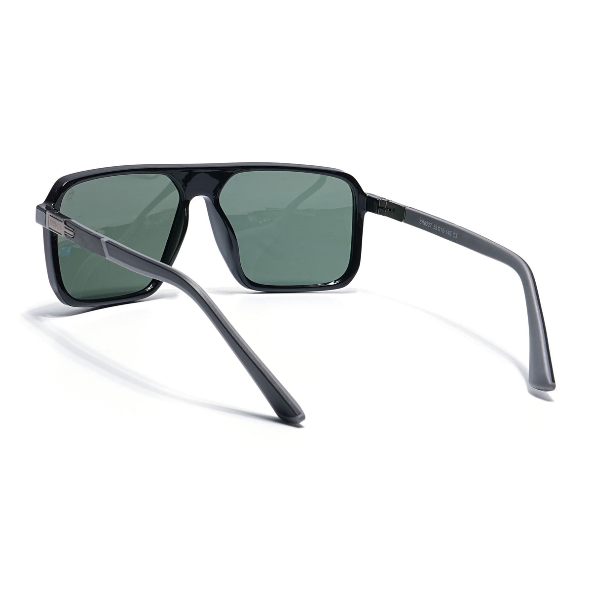 Eyejack Shine Black Square Sunglasses for Men and Women - Style 1117 - view 4
