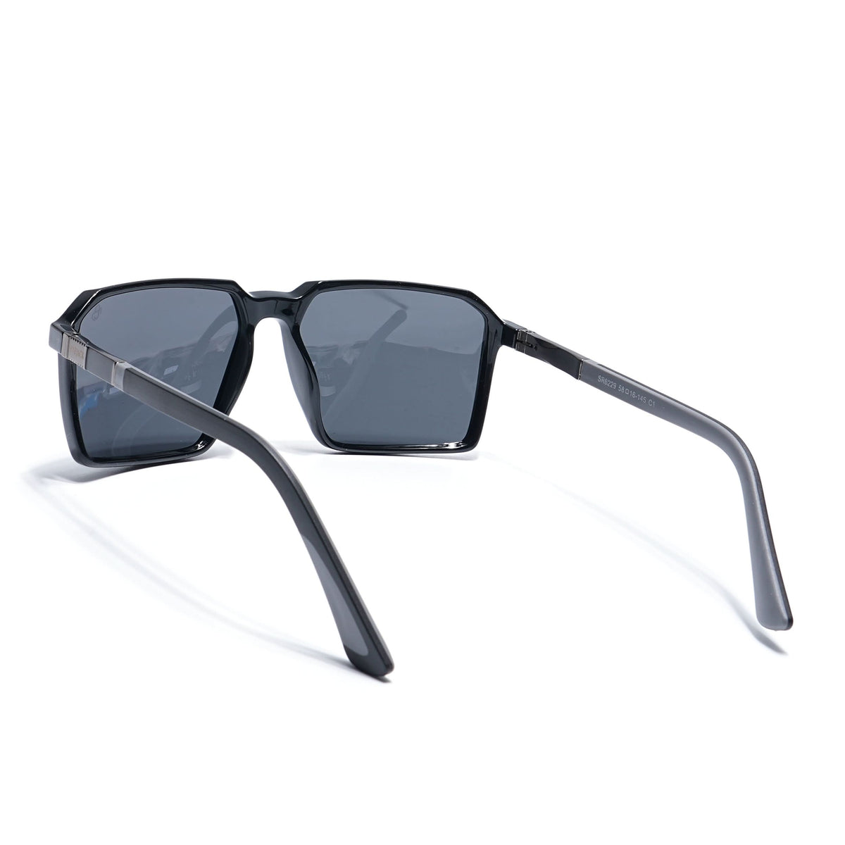 Eyejack Shine Black Square Sunglasses for Men and Women - Style 1120 - view 6