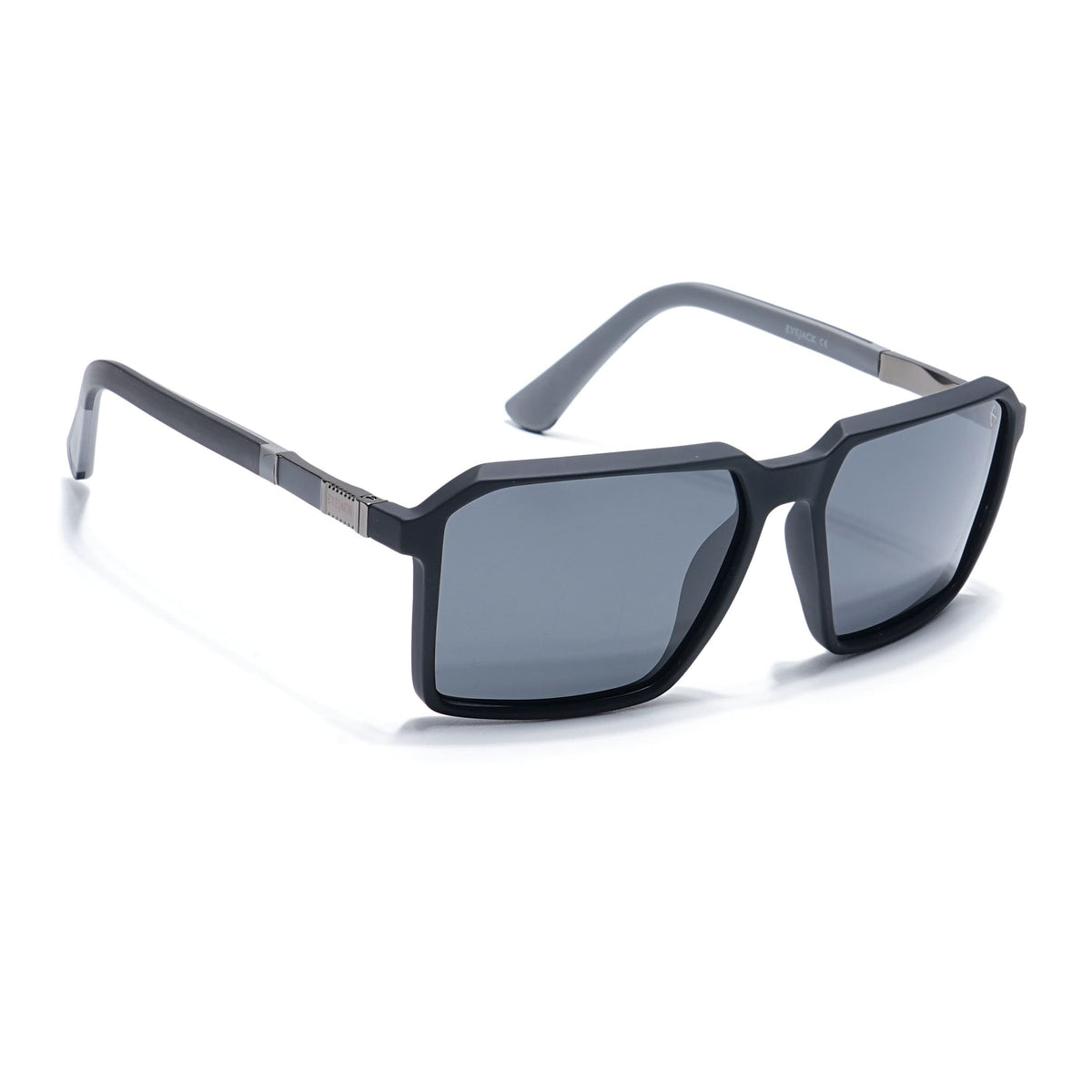Eyejack Black Square Sunglasses for Men and Women - Style 1121 - view 2