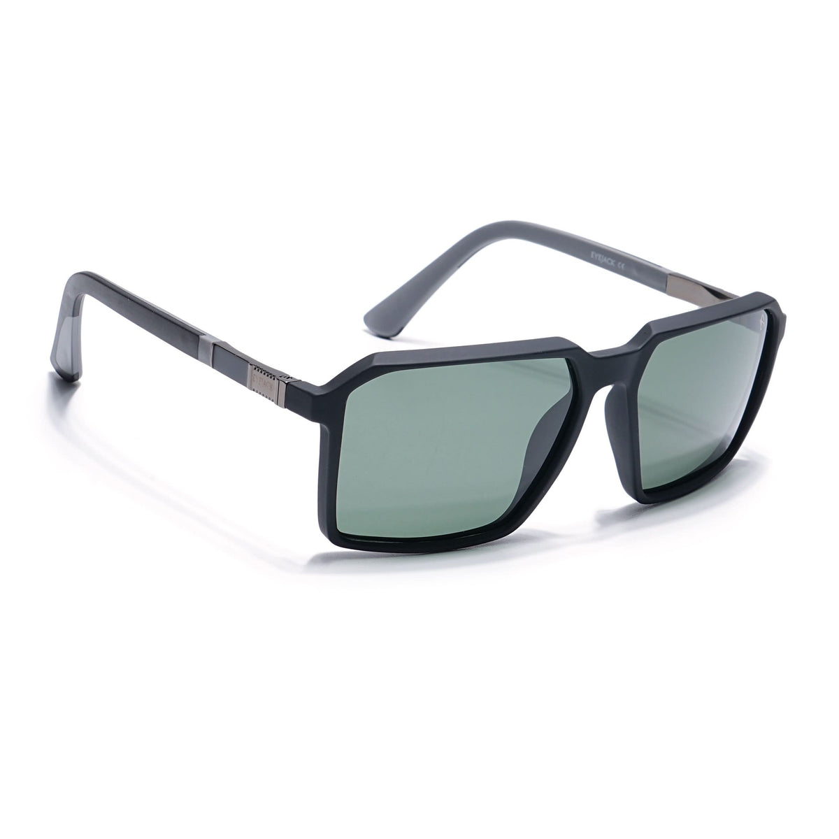 Eyejack Black Square Sunglasses for Men and Women - Style 1122 - view 2