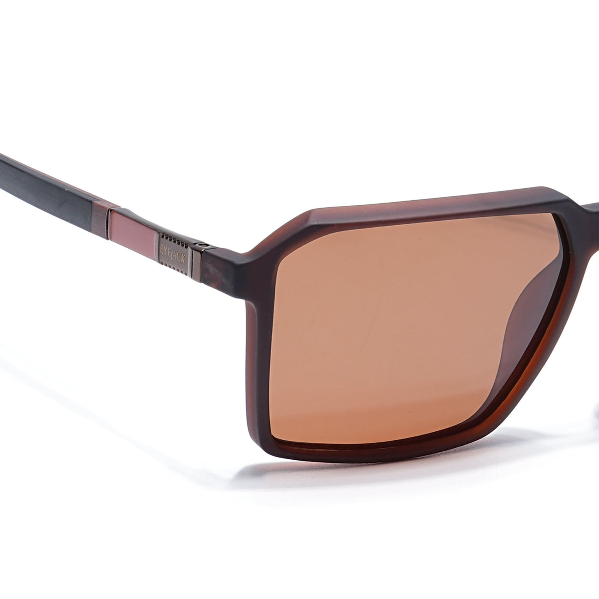 Eyejack Brown Square Sunglasses for Men and Women - Style 1124 - view 5