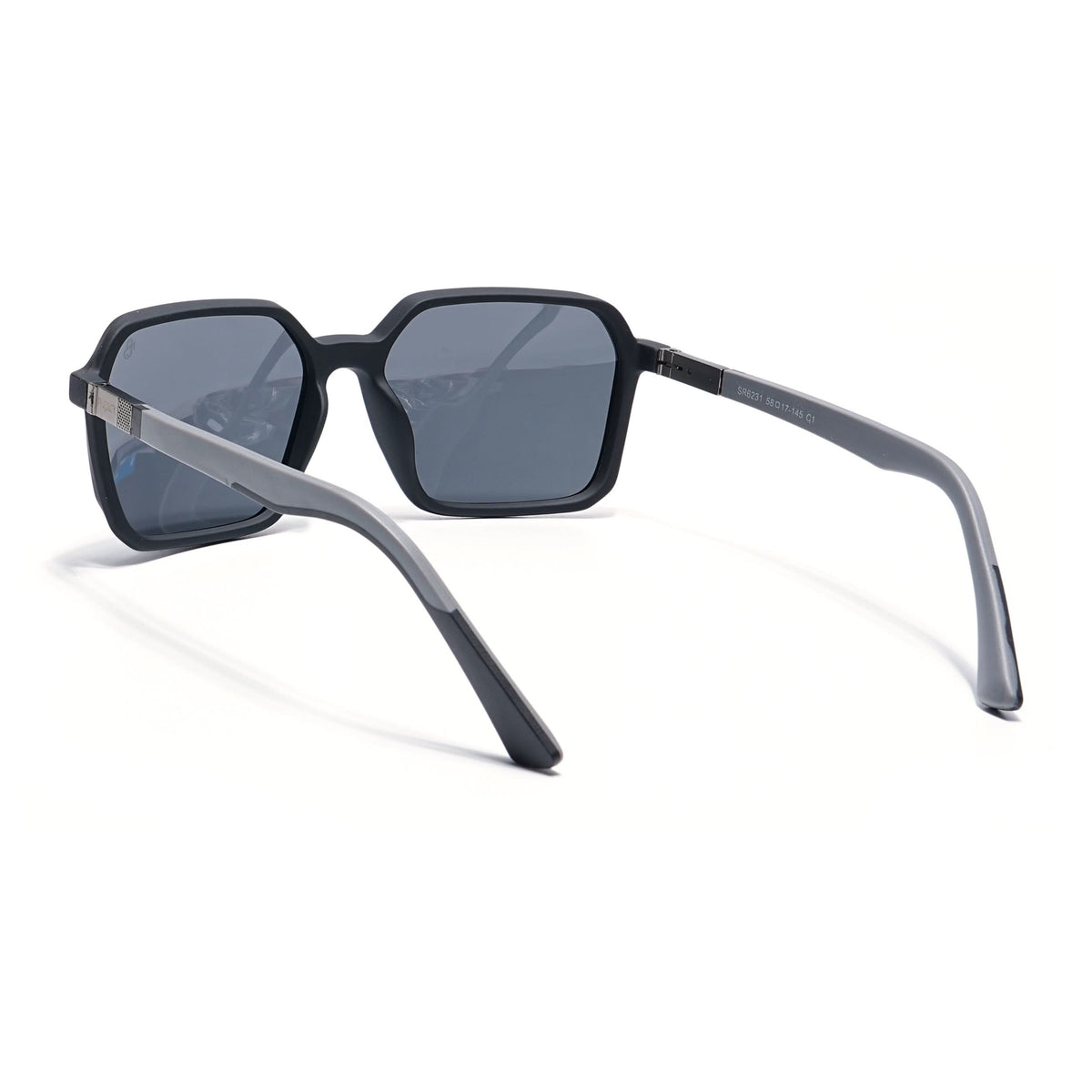 Eyejack Black Square Sunglasses for Men and Women - Style 1126 - view 6