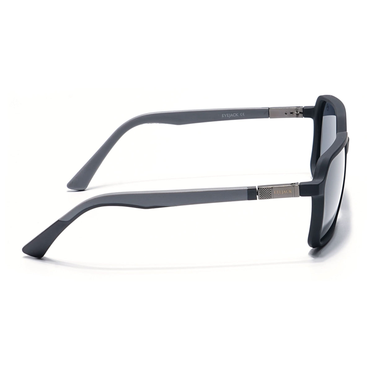 Eyejack Black Square Sunglasses for Men and Women - Style 1126 - view 7