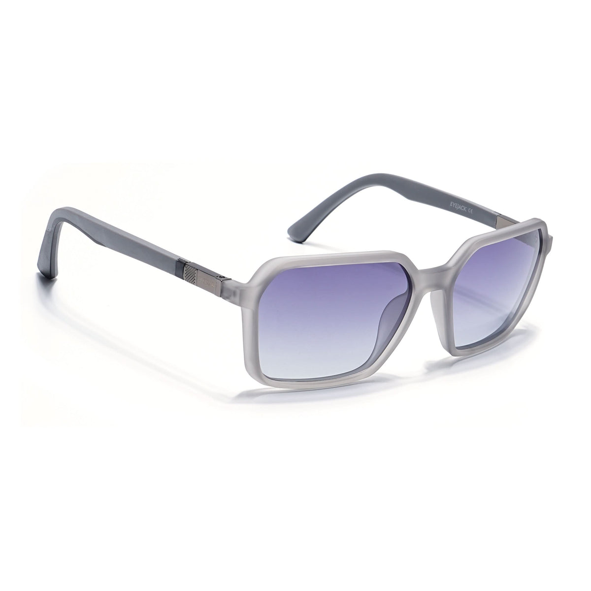 Eyejack Grey Square Sunglasses for Men and Women - Style 1129 - view 1