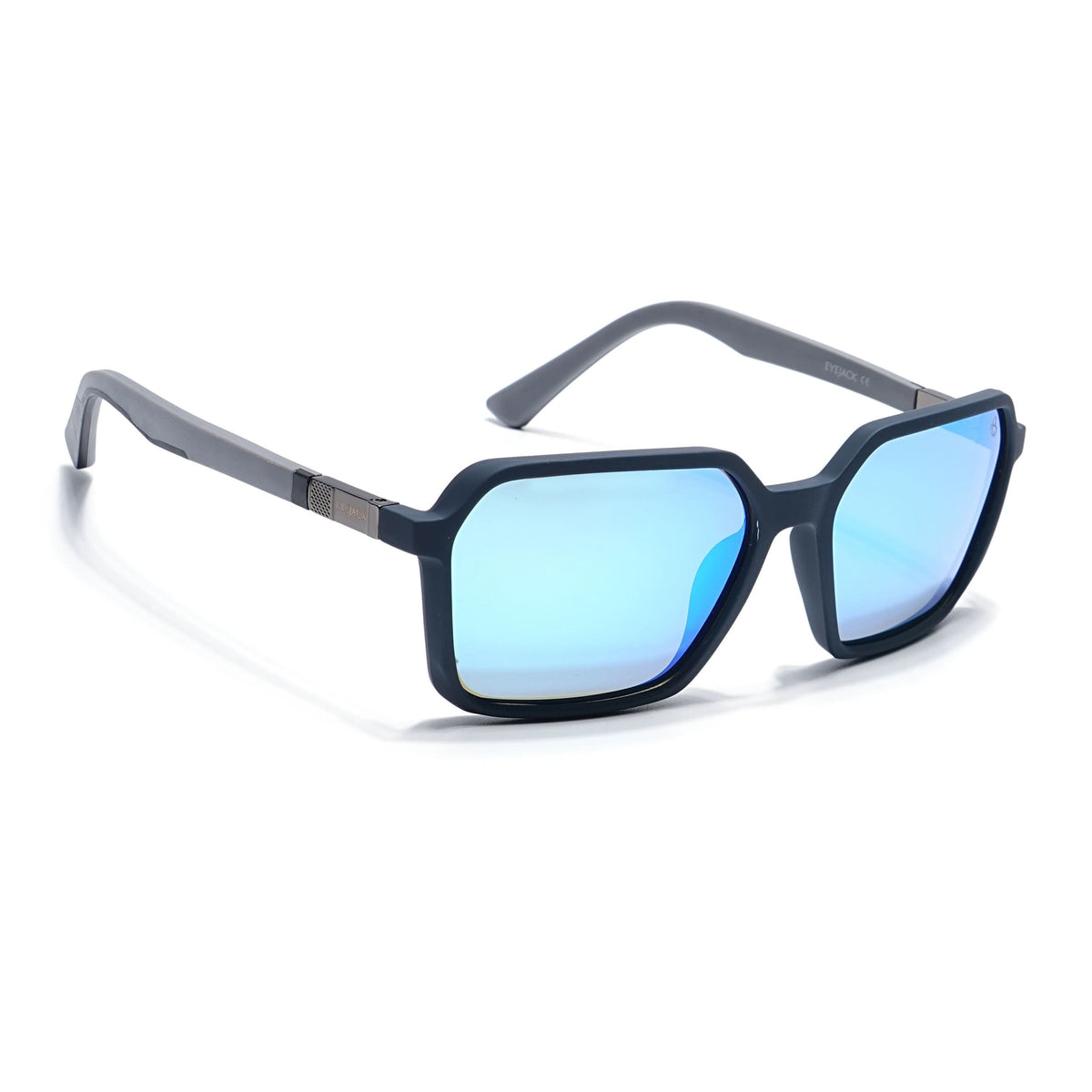 Eyejack Blue Square Sunglasses for Men and Women - Style 1130 - view 1