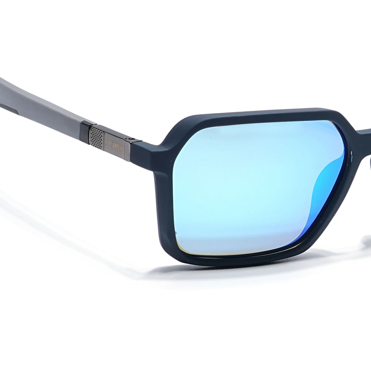 Eyejack Blue Square Sunglasses for Men and Women - Style 1130 - view 3