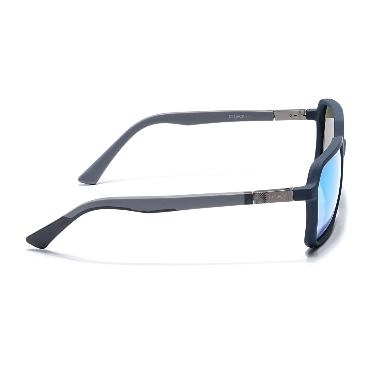 Eyejack Blue Square Sunglasses for Men and Women - Style 1130 - view 5