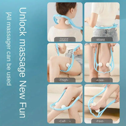 Neck & Shoulder Massager – Portable Back & Waist Pain Relief for Men & Women