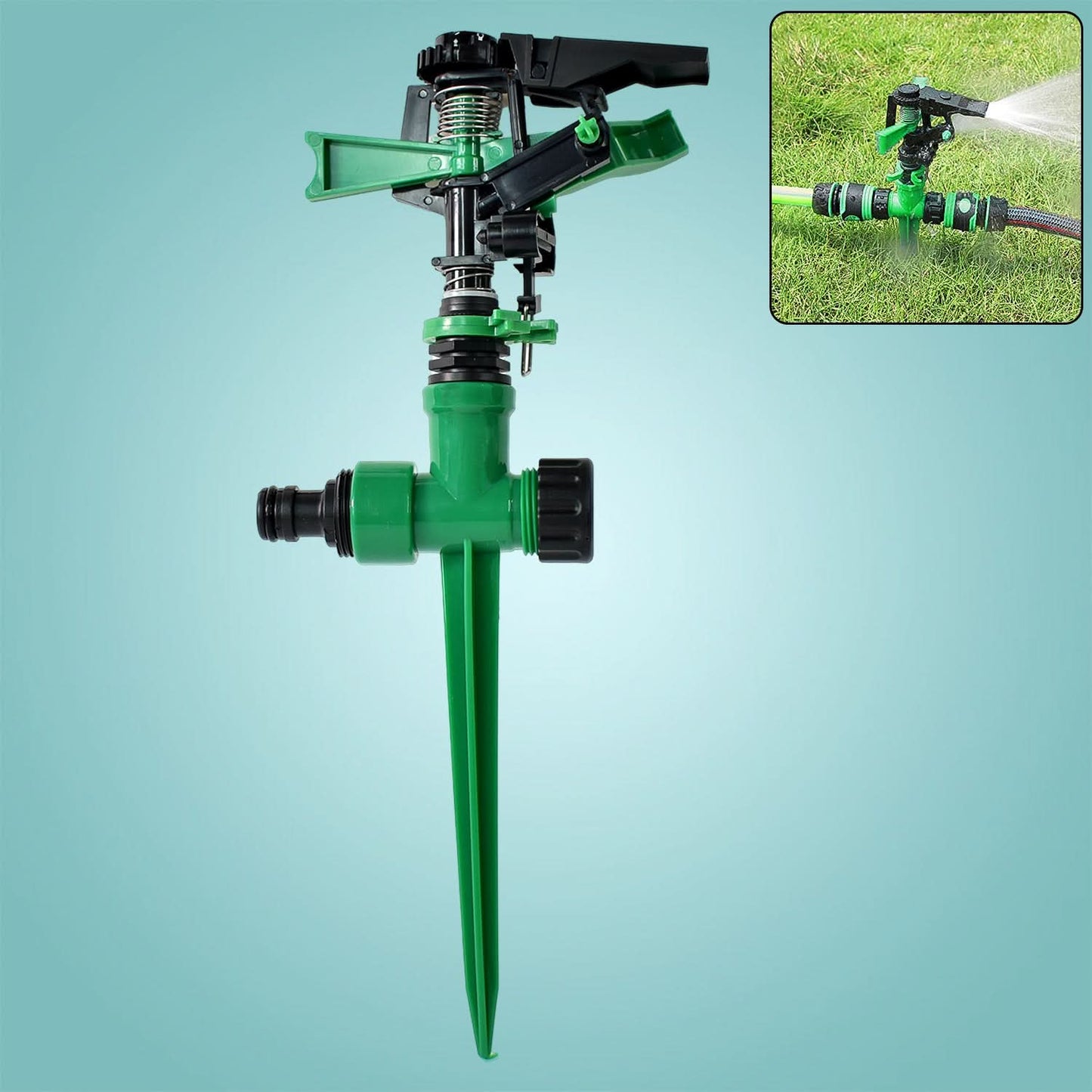 360-degree Rotating Garden Impact Sprinkler (1 Pc)