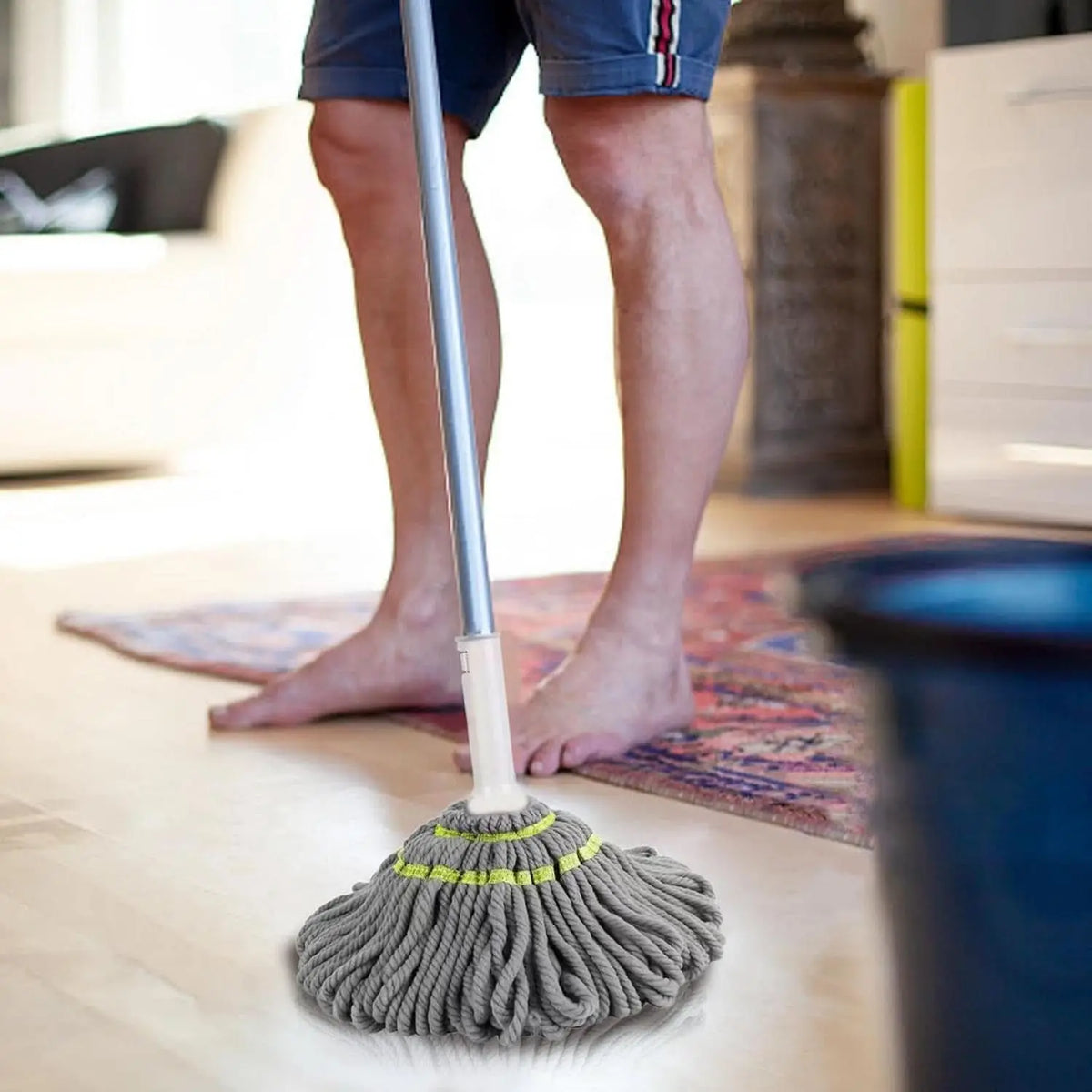 Squeeze Twist Mop Self Wringing Mop Stainless Steel Handle (1 Pc) HP DD