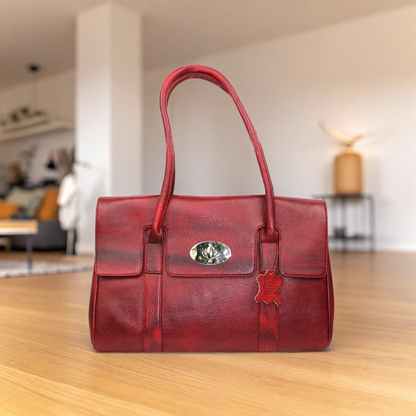 Elegant PU Leather Formal bag with Turn-Lock Closure – Timeless & Stylish