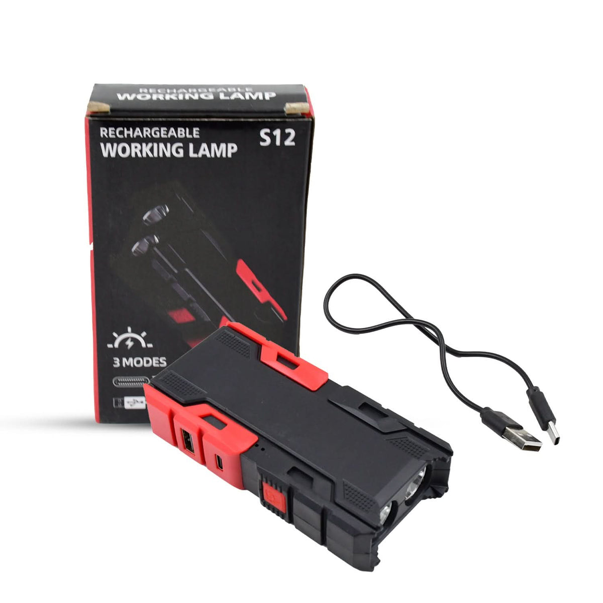 Rechargeable Mini Led Flashlight With Power Bank 3 Modes (1 Pc) HP DD