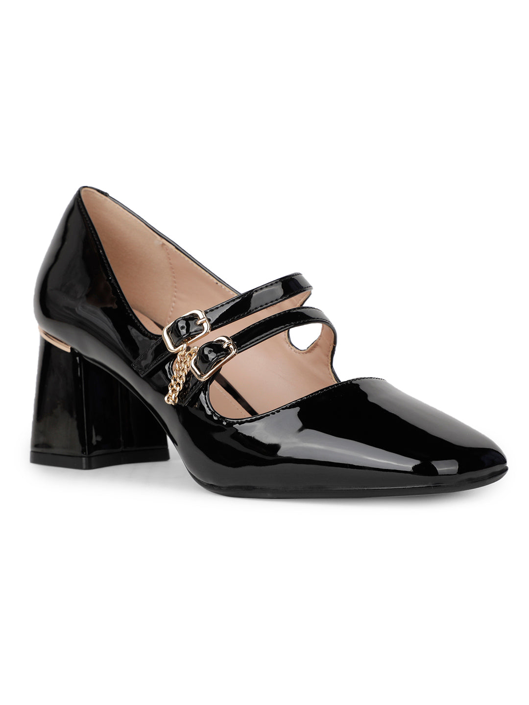 Nine West Women Pointed-Toe Block Heel Mary janes - Black - View 1