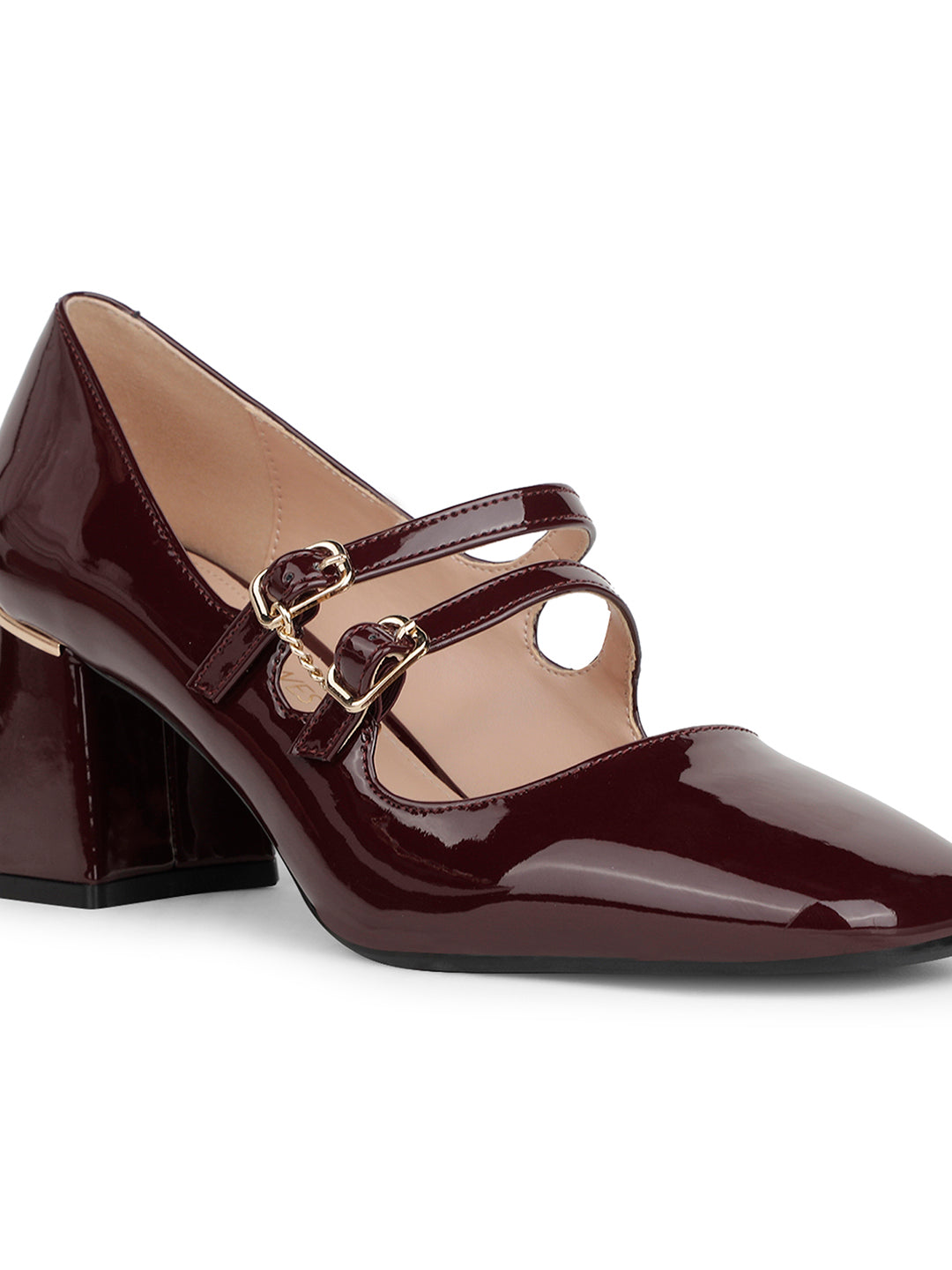 Nine West Women Purple Pointed-Toe Block Heel Mary janes - Purple - View 5