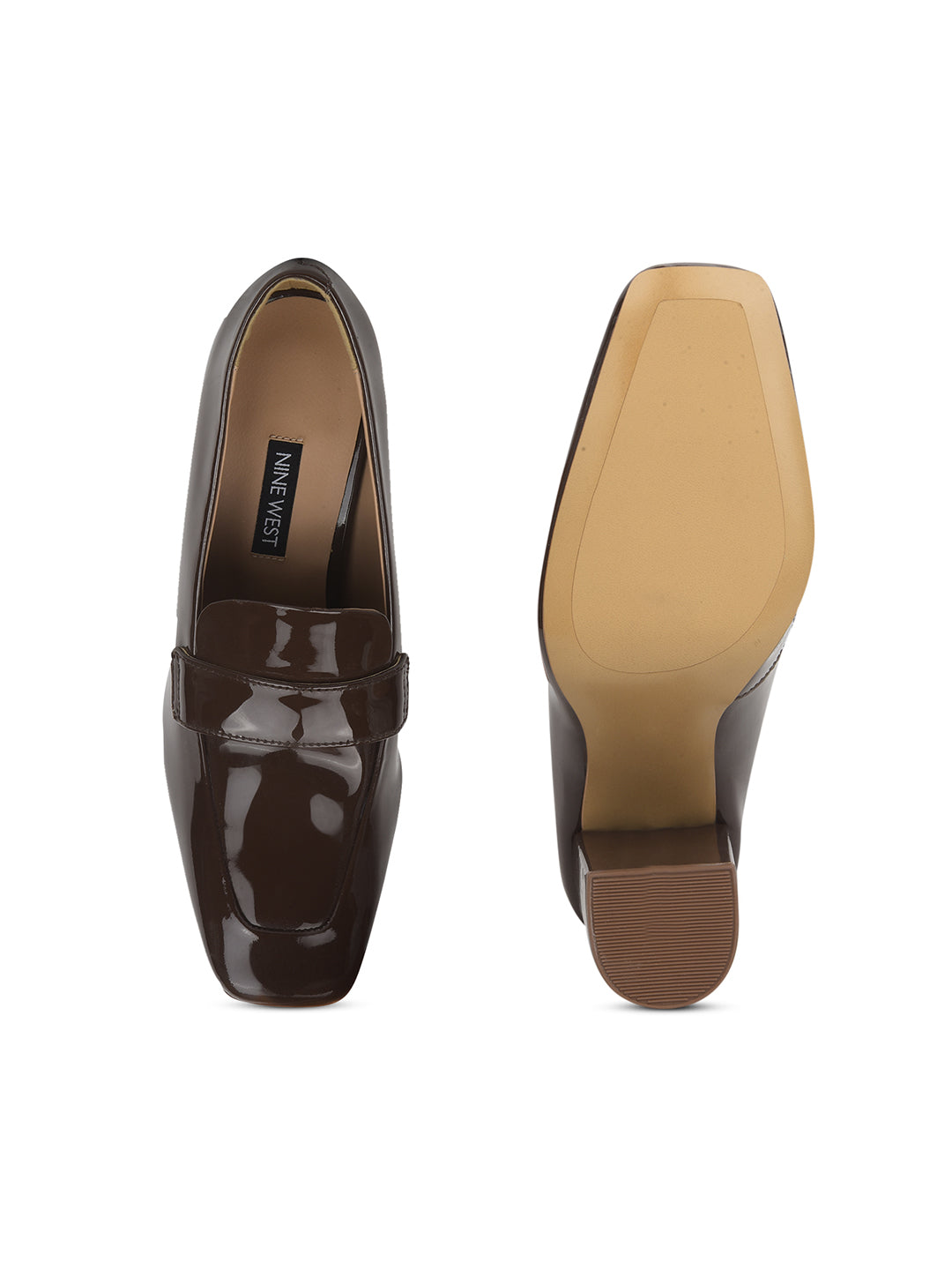 Nine West Women Casual Block Heel Pump - Brown - View 4