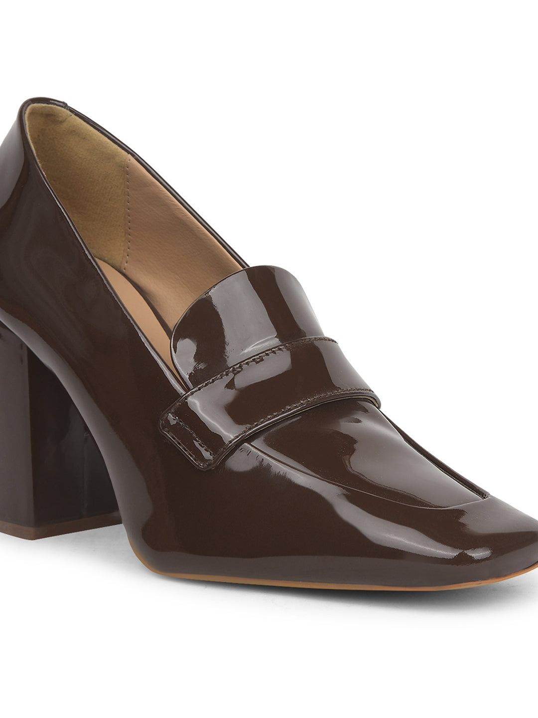 Nine West Women Casual Block Heel Pump - Brown - View 5
