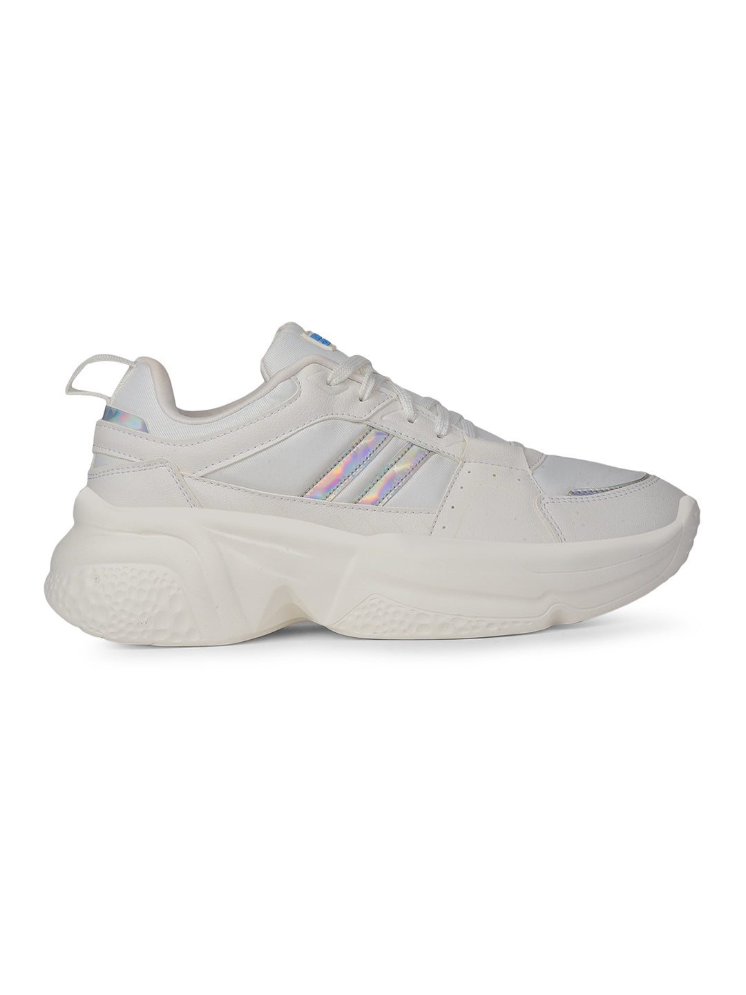 North Star Women White Casual Lace-up Sneakers - White - View 2