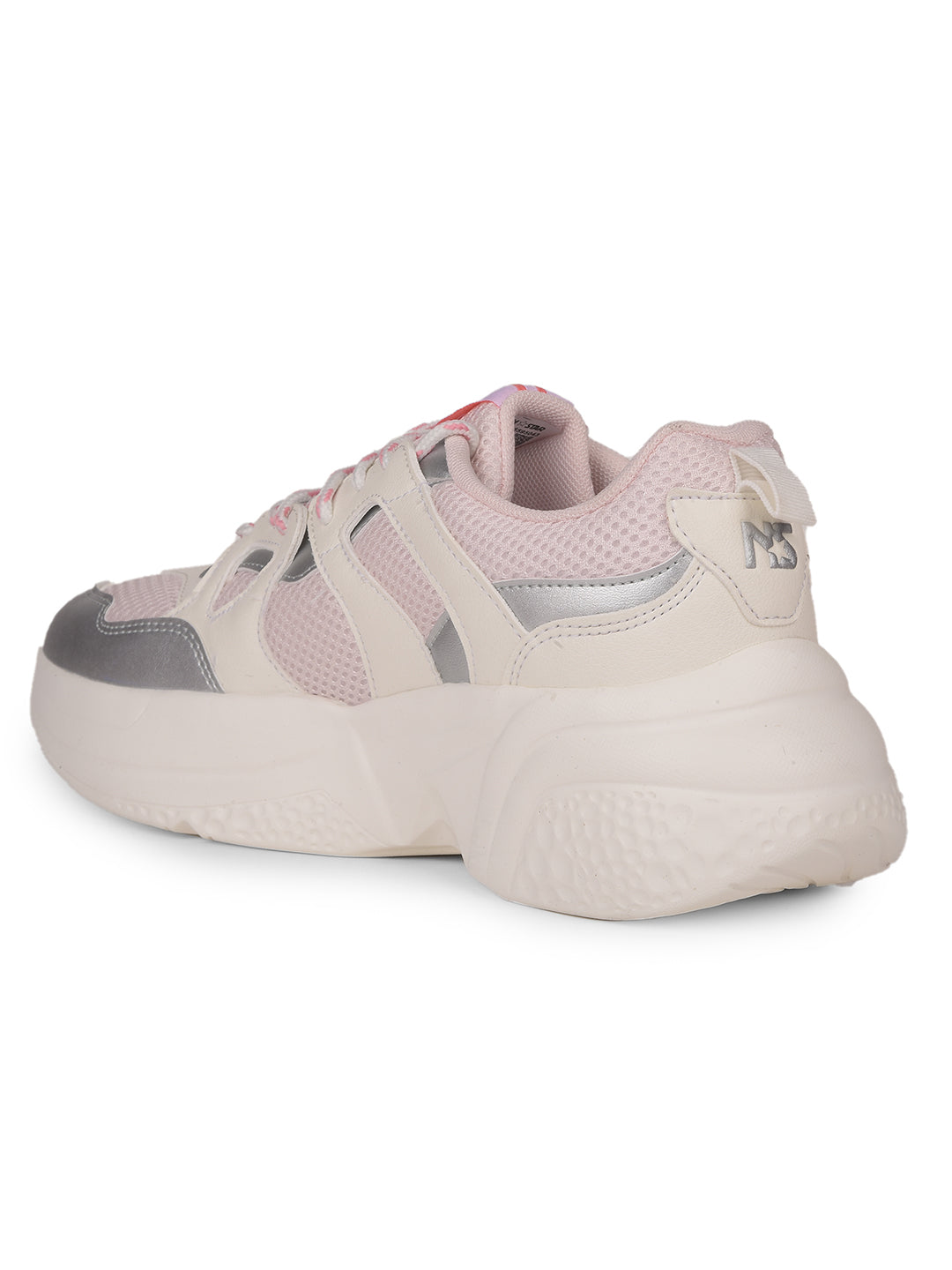 North Star Women Pink Casual Lace-up Sneakers - Pink - View 3