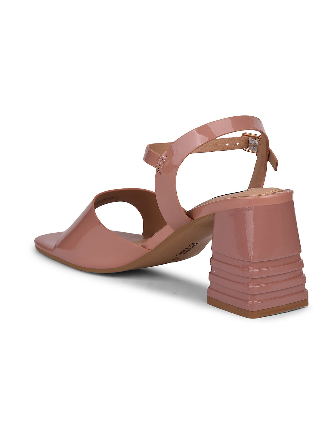 Bata Women Nude Ankle Strap Block Heel Sandal - Nude - View 3
