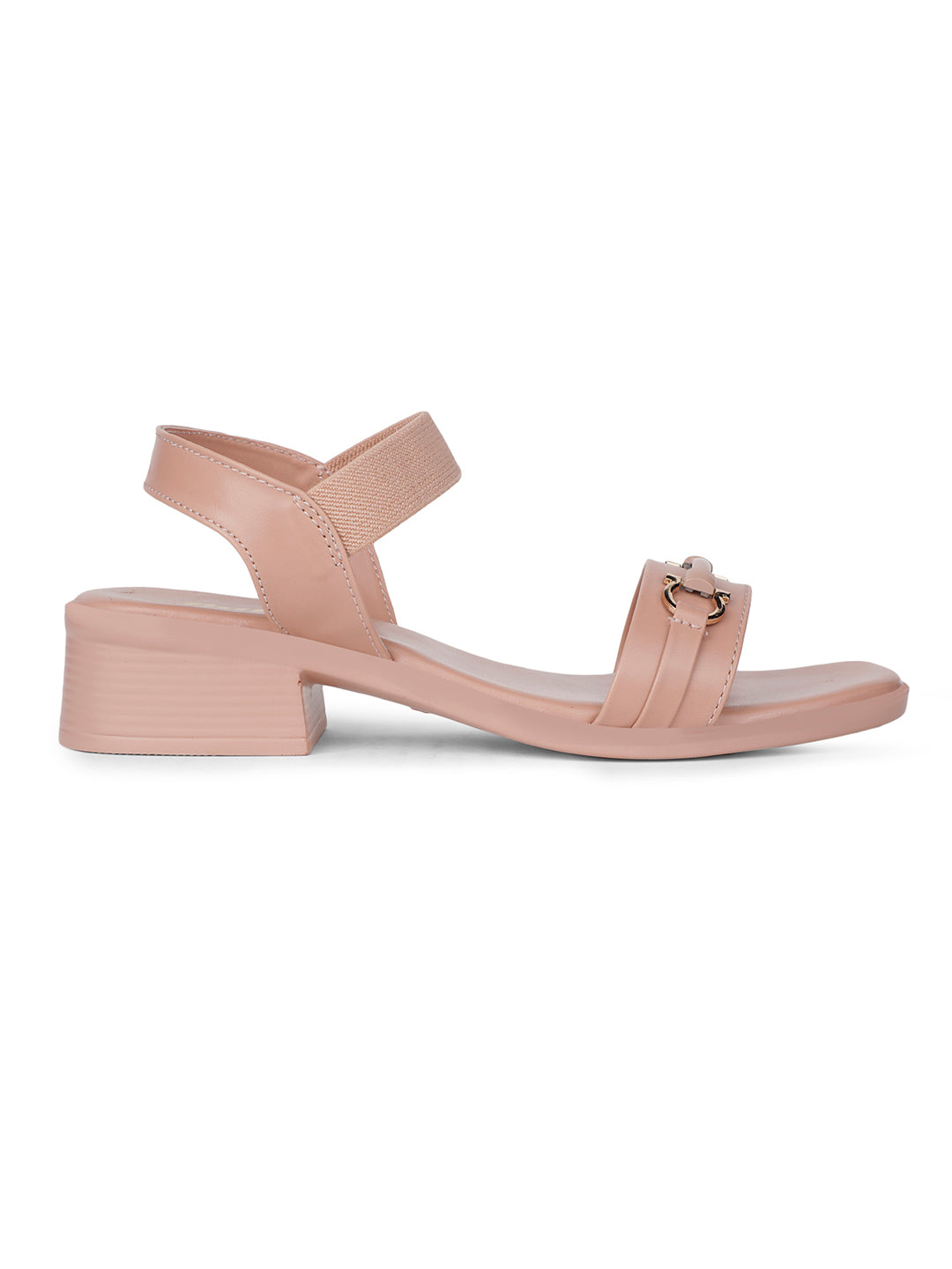 Bata Women Nude BackStrap Block Heel Sandal - Nude - View 2