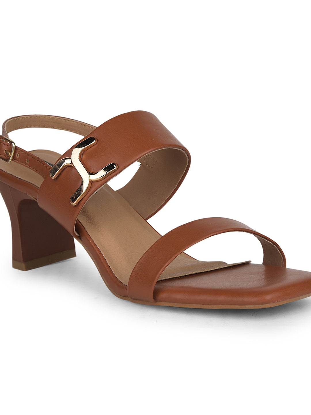 Bata Women's Tan Block Heel Sandals - Tan