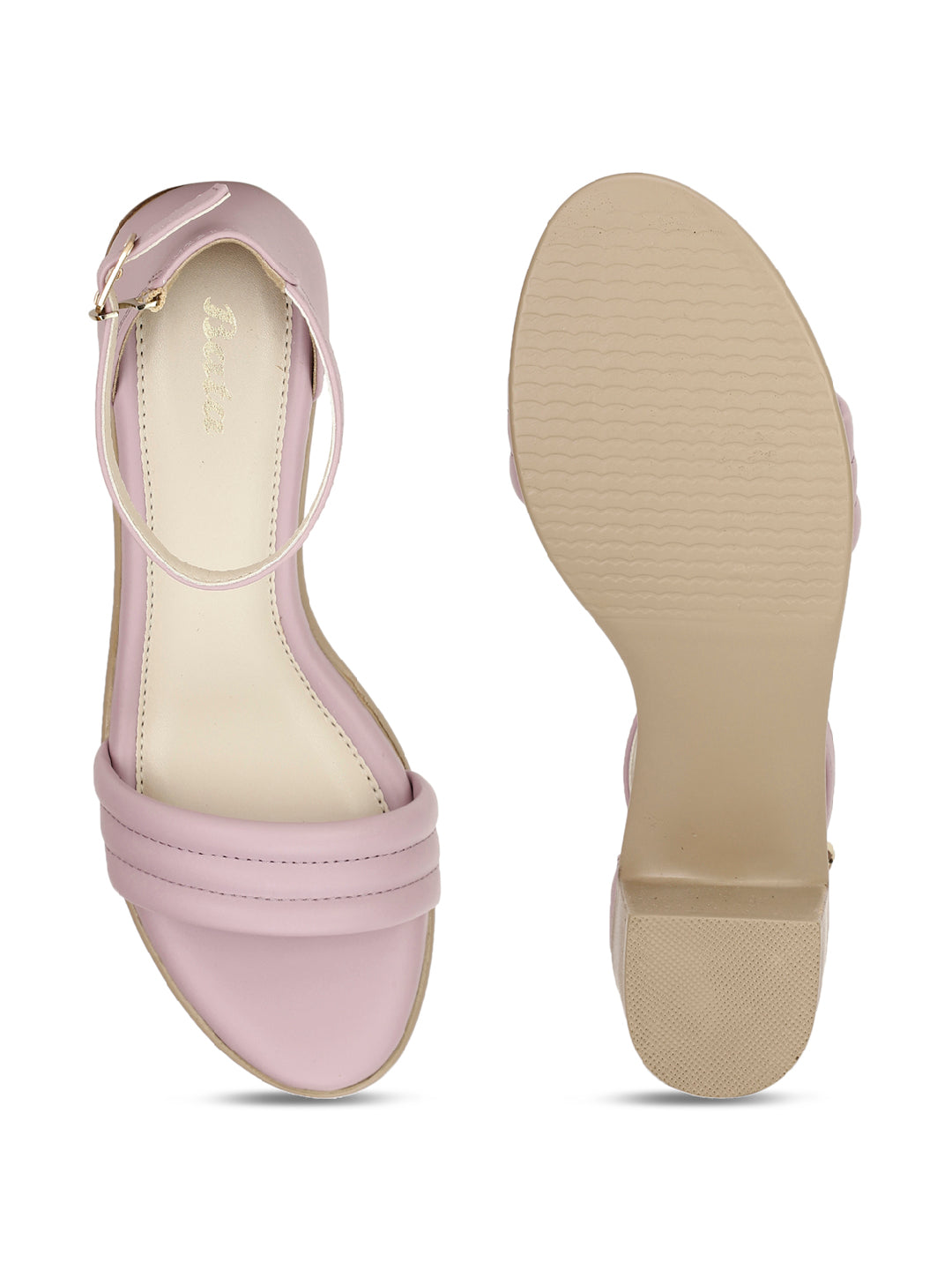 Bata Women Pink Ankle Strap Block Heel Sandal - Pink - View 4