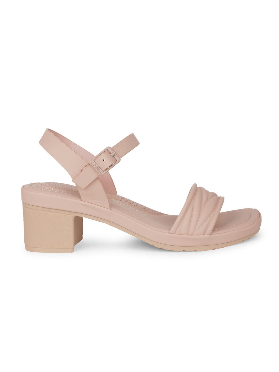 Bata Comfit Women Pink Ankle Strap Block Heel Sandal - Pink - View 2