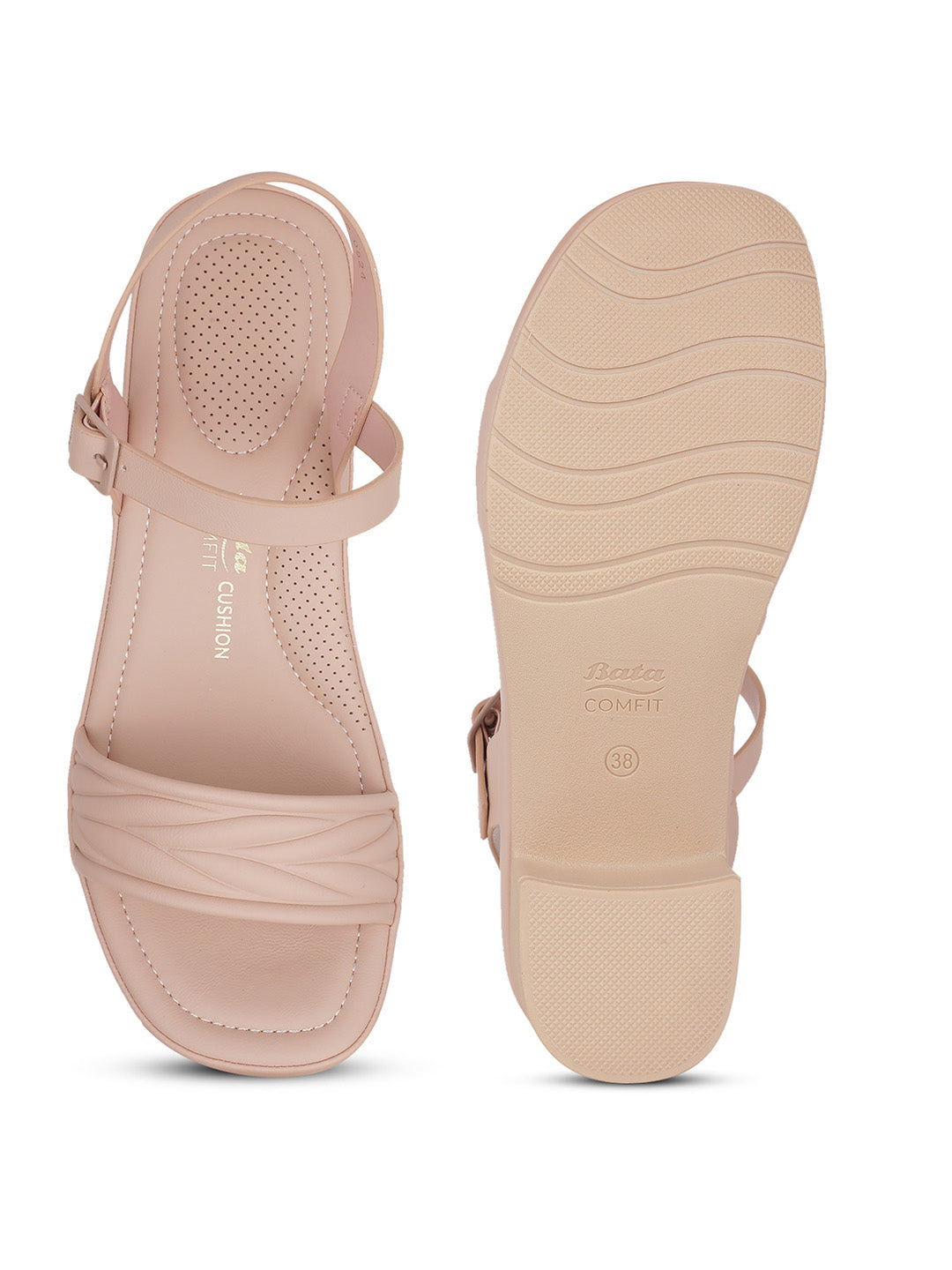 Bata Comfit Women Pink Ankle Strap Block Heel Sandal - Pink - View 4