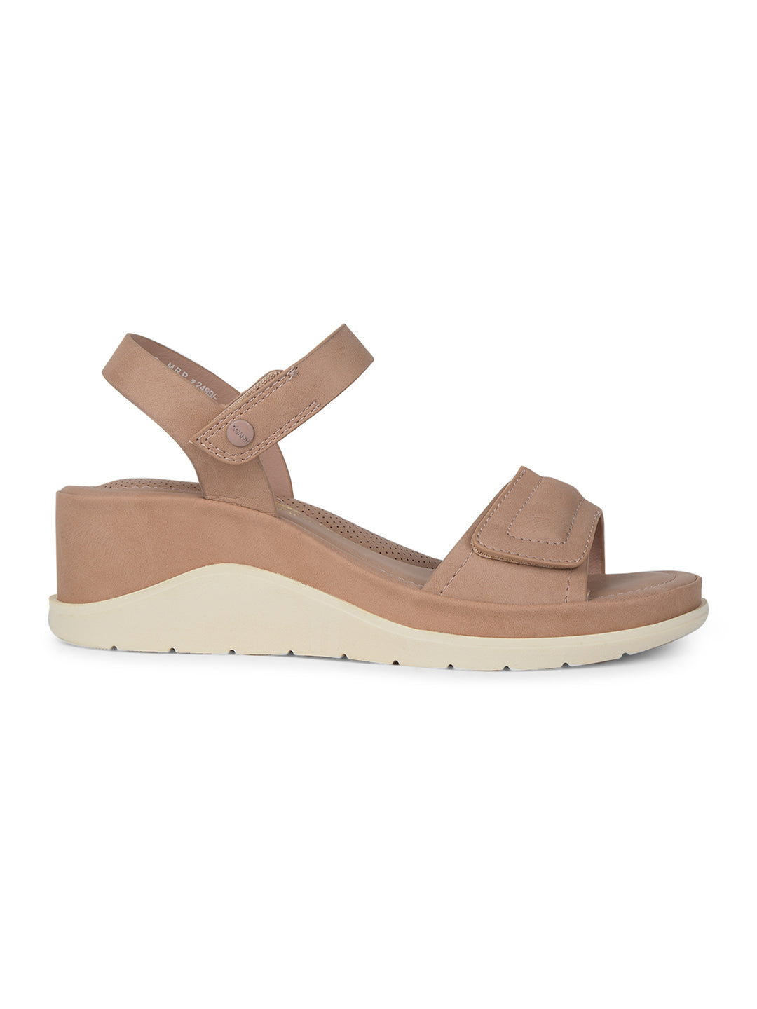 Bata Comfit Women Pink Ankle Strap Wedge Heel Sandal - Pink - View 2
