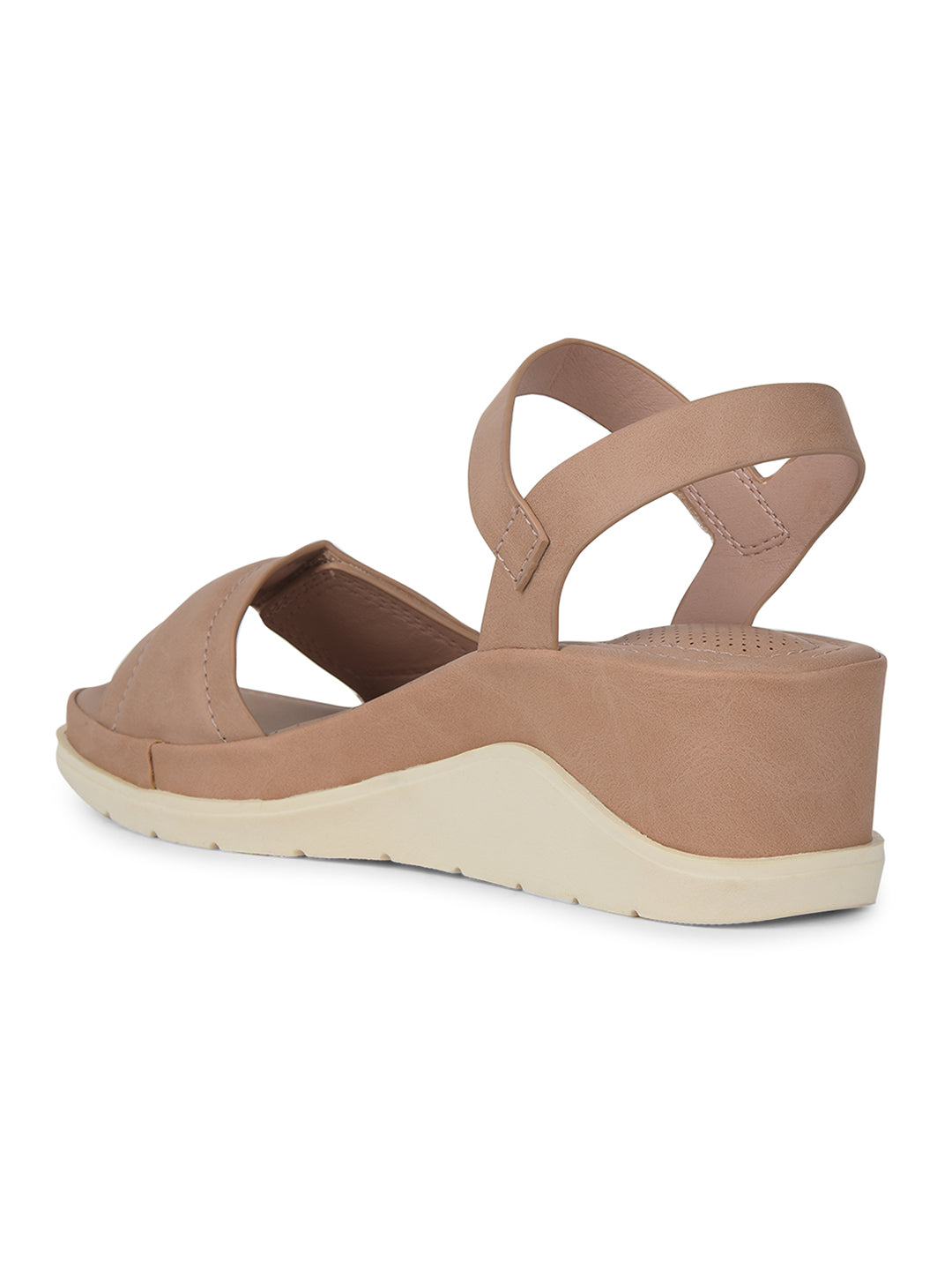 Bata Comfit Women Pink Ankle Strap Wedge Heel Sandal - Pink - View 3