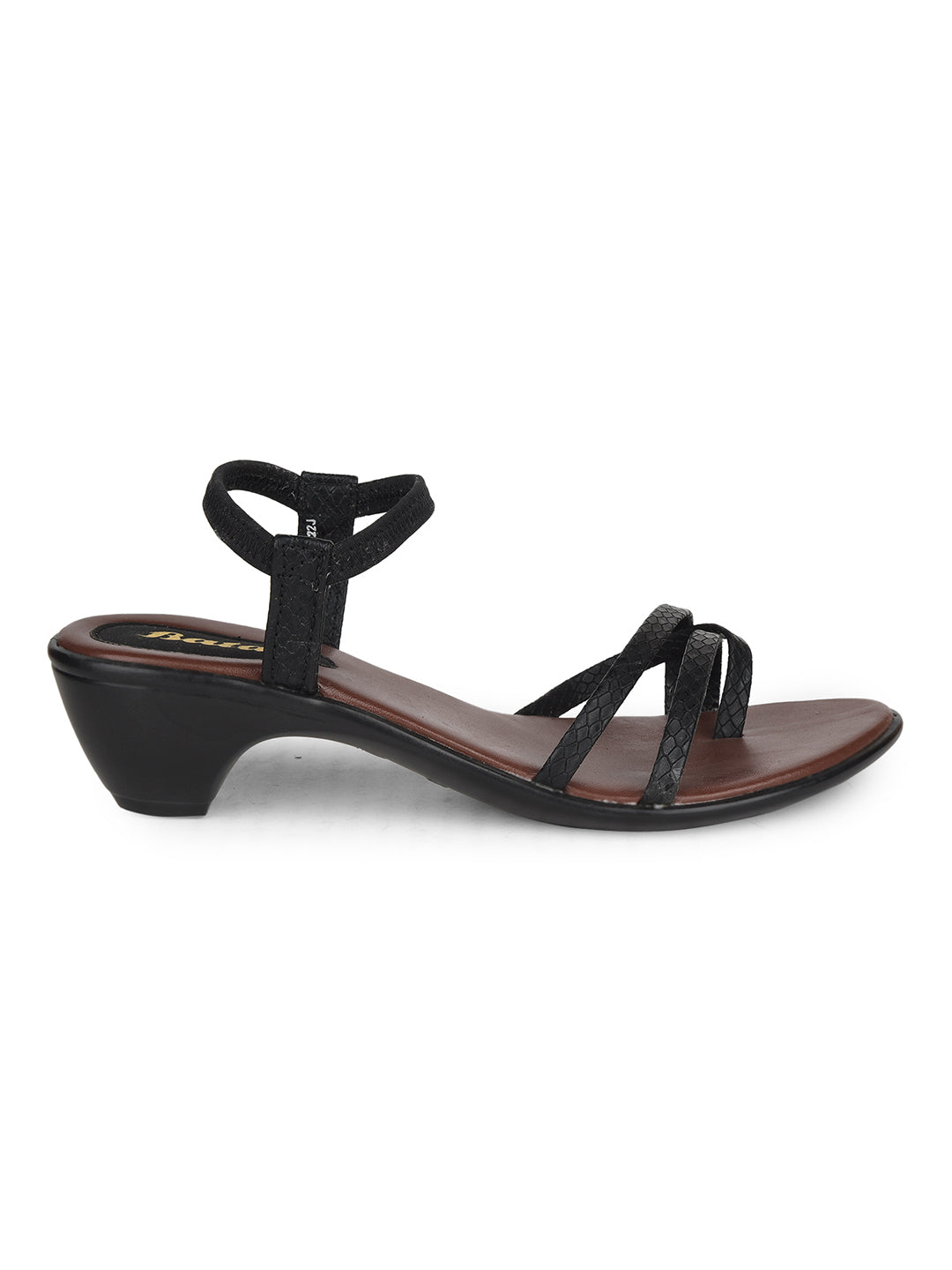 Bata Women Casual Block Heel Sandal - Black - View 2