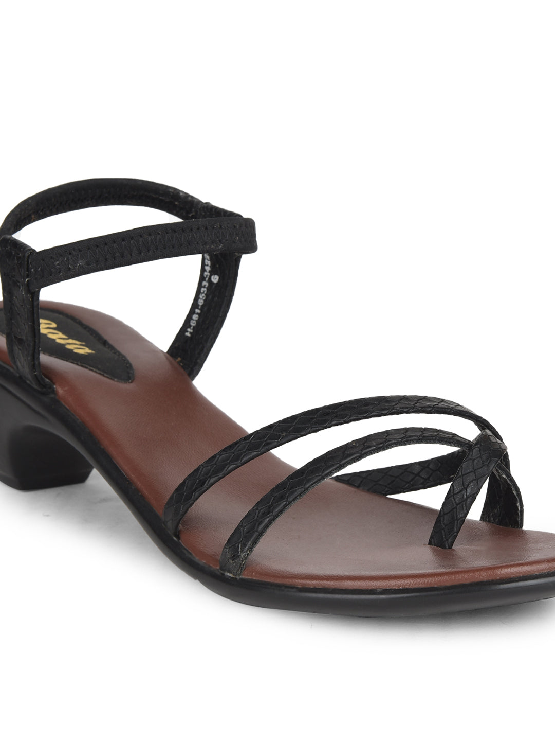 Bata Women Casual Block Heel Sandal - Black - View 5