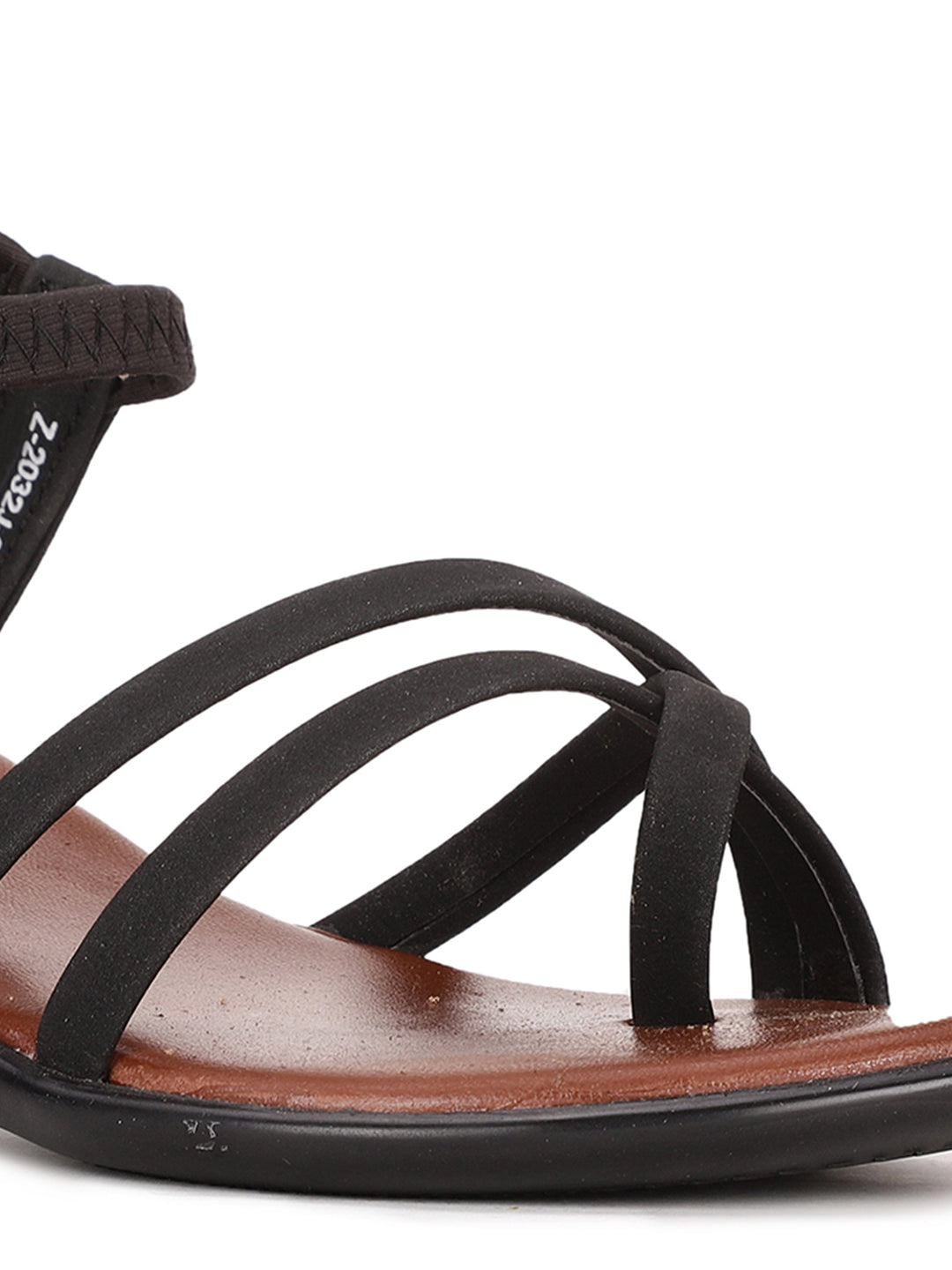 Bata Women Black Ankle Strap Block Heel Sandal - Black - View 5