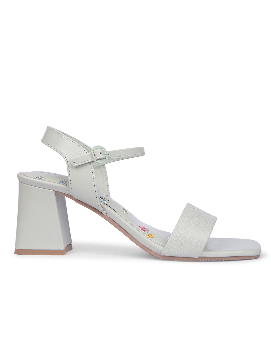 Bata Women Light Green Ankle Strap Block Heel Sandal - Light Green - View 2
