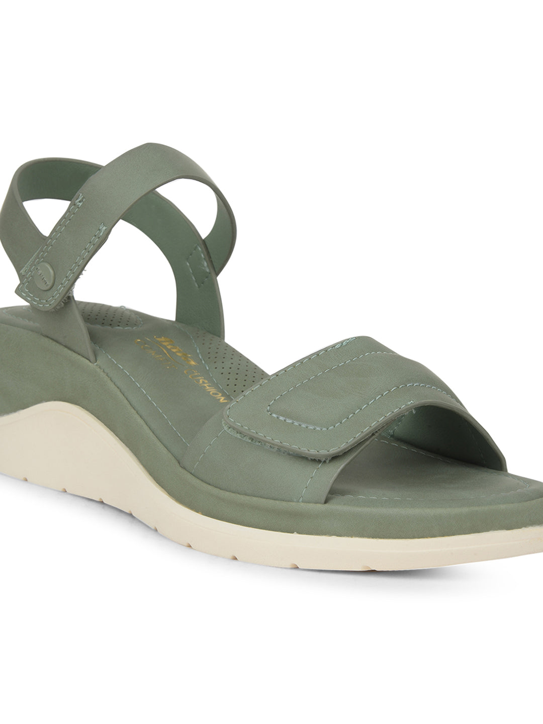 Bata Comfit Women Green Ankle Strap Wedge Heel Sandal - Green - View 5