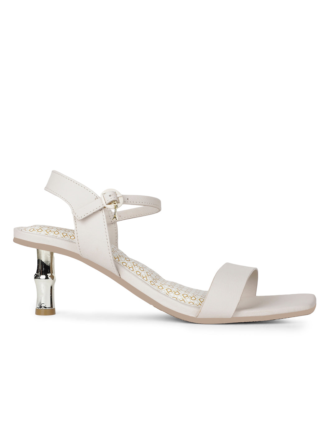 Bata Women Beige Ankle Strap Stiletto Heels Sandal - Beige - View 2