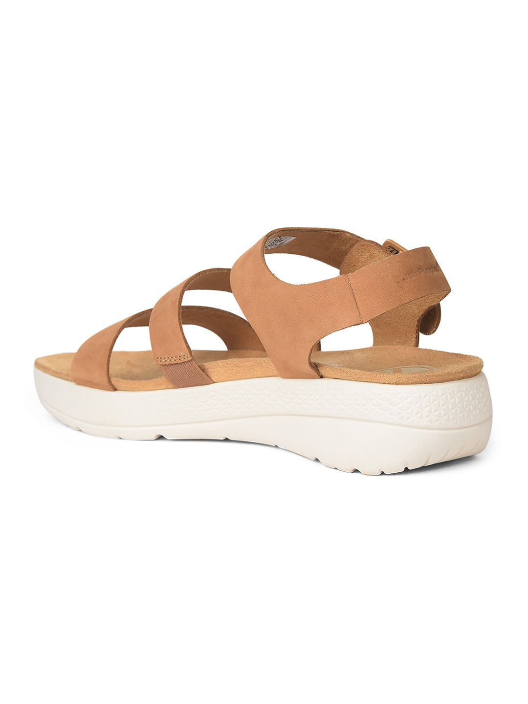 Hush Puppies Women Tan Wedge Heel Sandal With Buckle Closure - Tan - View 3