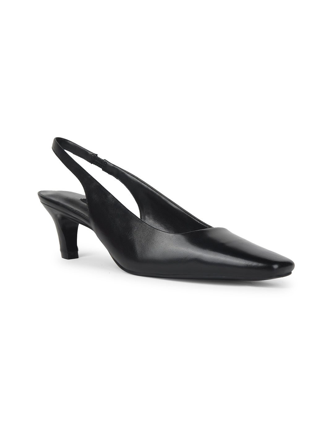 Nine West Women Pointed-Toe Kitten Heel Sandal - Black - View 1