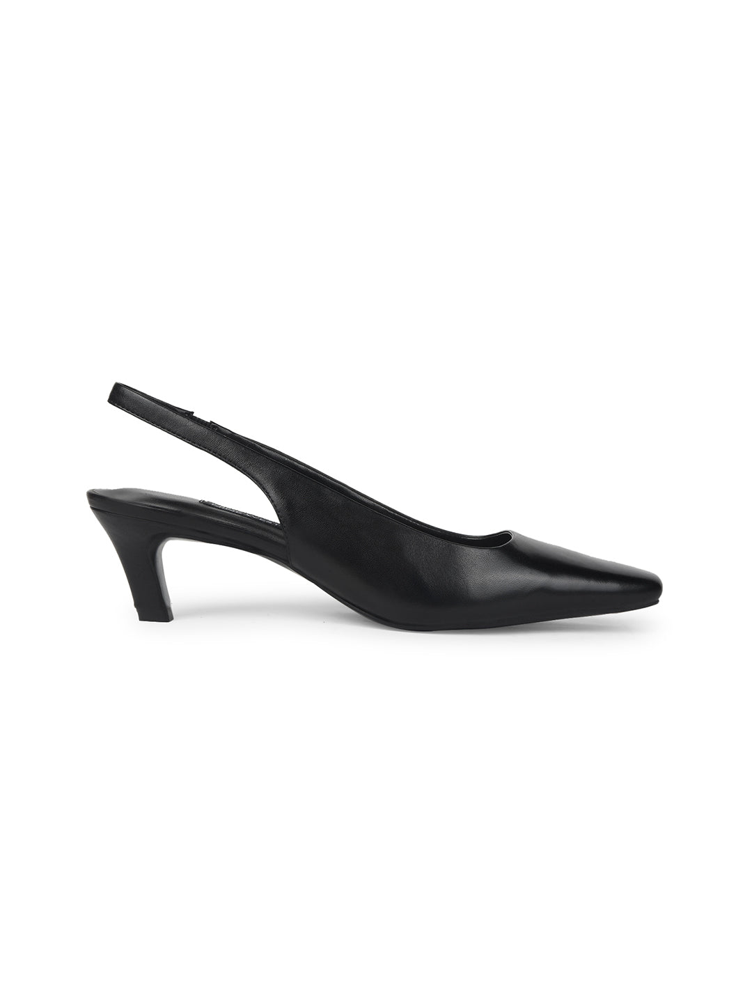 Nine West Women Pointed-Toe Kitten Heel Sandal - Black - View 2