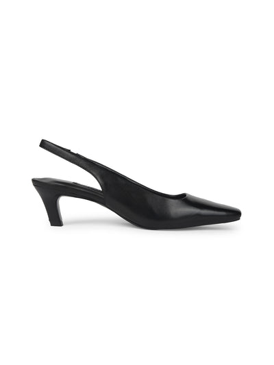 Nine West Women Pointed-Toe Kitten Heel Sandal - Black - View 2