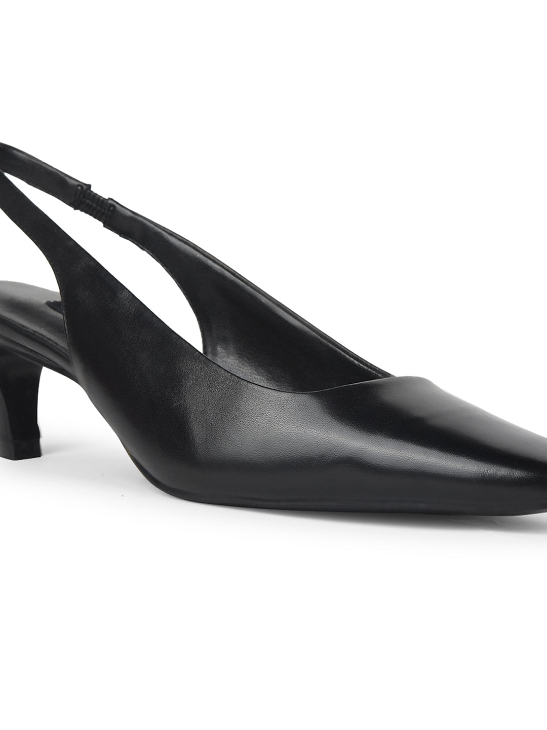 Nine West Women Pointed-Toe Kitten Heel Sandal - Black - View 5