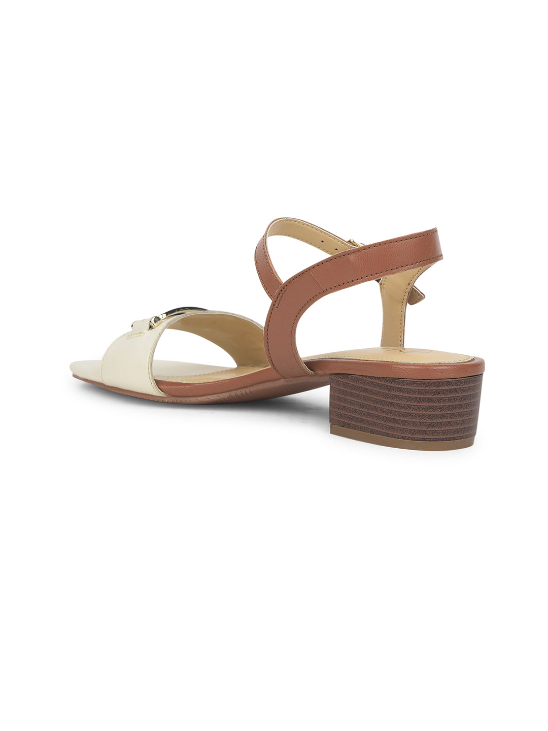 Hush Puppies Women Tan BackStrap Block Heel Sandal - Tan - View 3