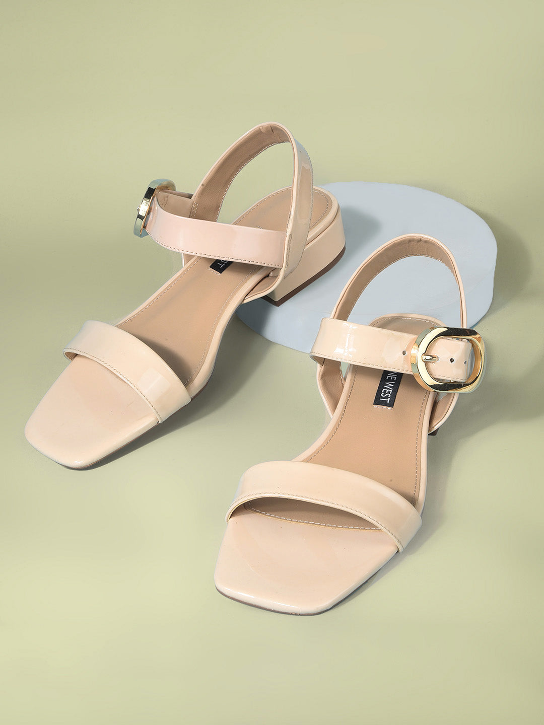Nine West Women's Nude Block Heel Sandals - Nude