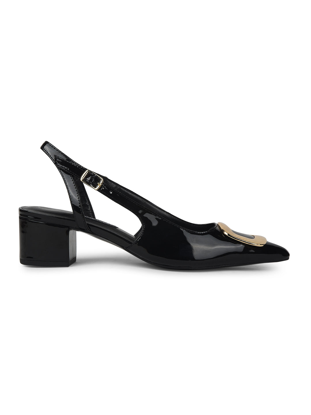Nine West Women Pointed-Toe Block Heel Sandal - Black - View 2
