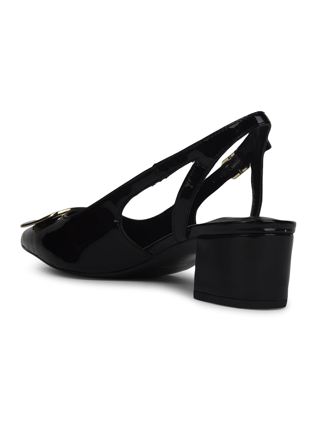 Nine West Women Pointed-Toe Block Heel Sandal - Black - View 3