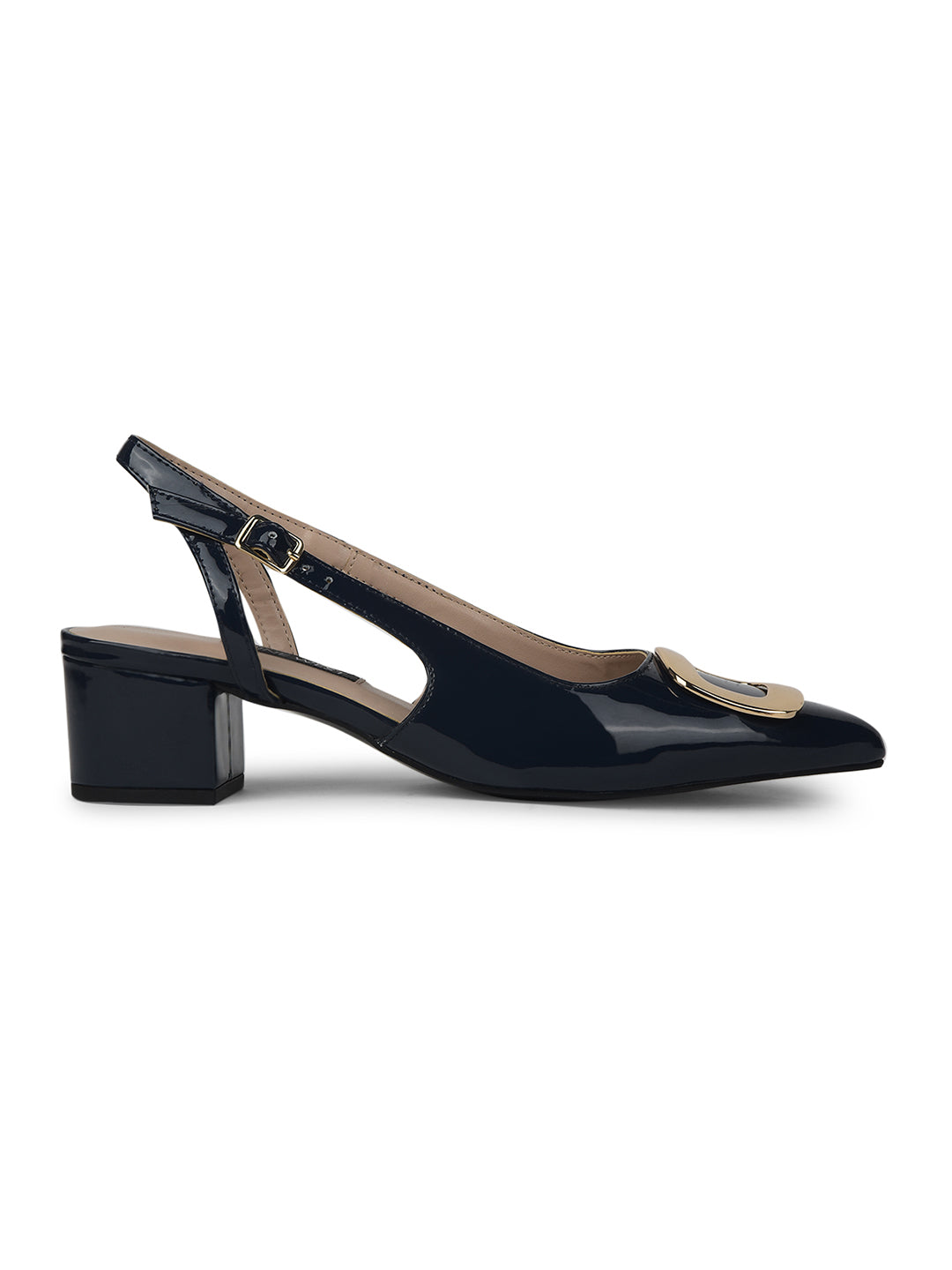 Nine West Women's Navy Block Heel Sandals - Navy