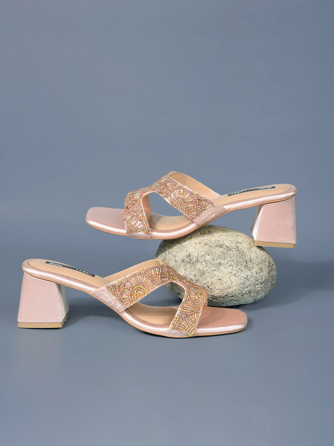 Bata Women Nude Block Heel Mule Sandal - Nude - View 6