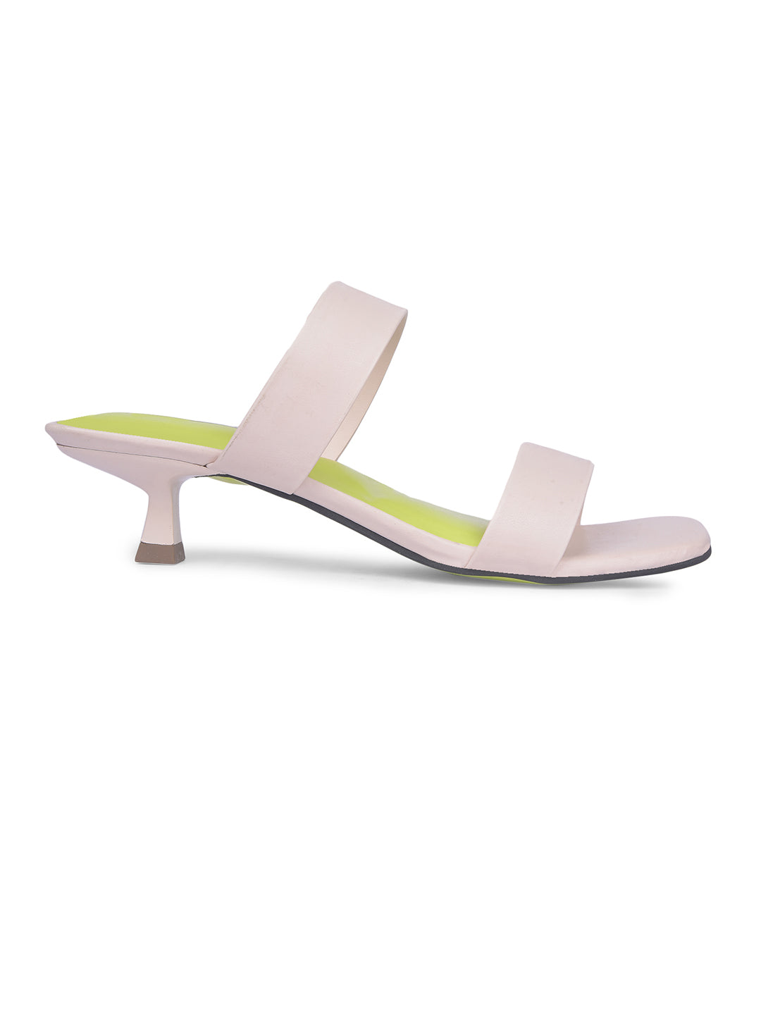 Bata Women Off White Kitten Heel Mule Sandal - Off White - View 2