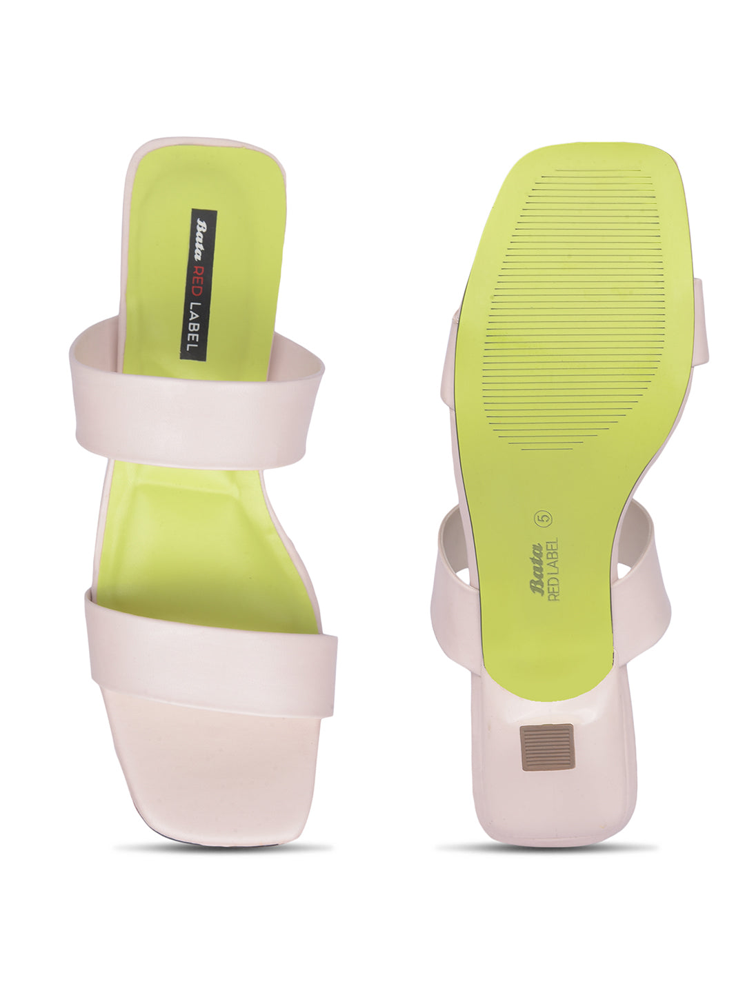 Bata Women Off White Kitten Heel Mule Sandal - Off White - View 4